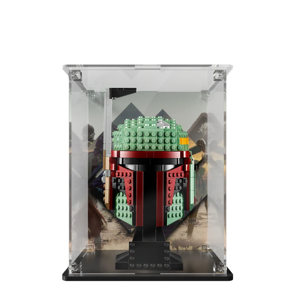 Imagem -06 - Acrílico Display Box para Lego Capacete Building Block Grupo Dustproof Showcase Tijolos de Brinquedo Modelo Vitrine 75276 75277 75304