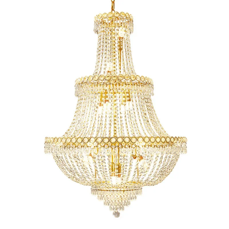 

Export chandelier luxury light luxury crystal living room headlight light luxury high-end engineering villa restaurant