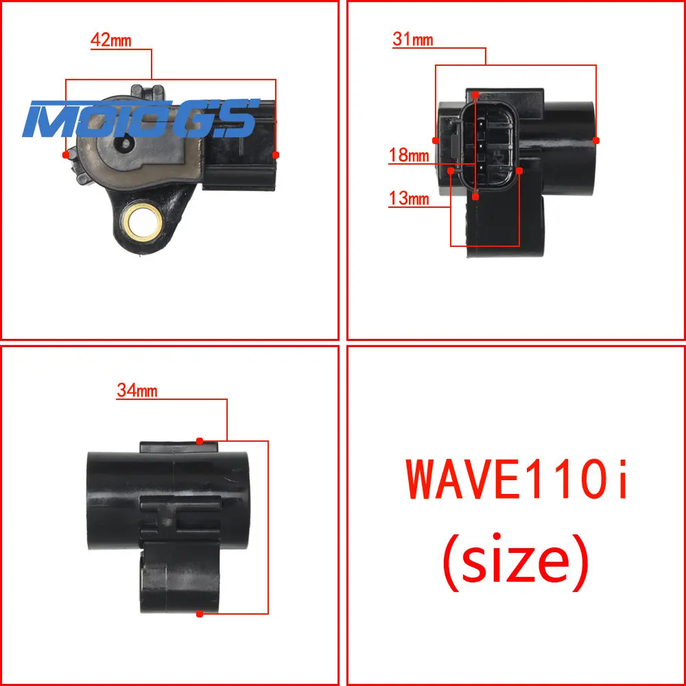 Throttle Position Sensor For Honda Wave110i 125i Beat Vario Click 100cc Throttle Body TPS 16410-K12-V01