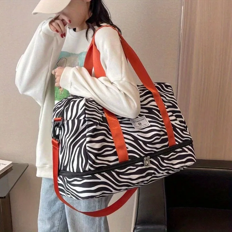 

Дорожная сумка большой вместимости, модные дорожные сумки с леопардовым принтом, унисекс, подходит для поездок на работу и путешествий