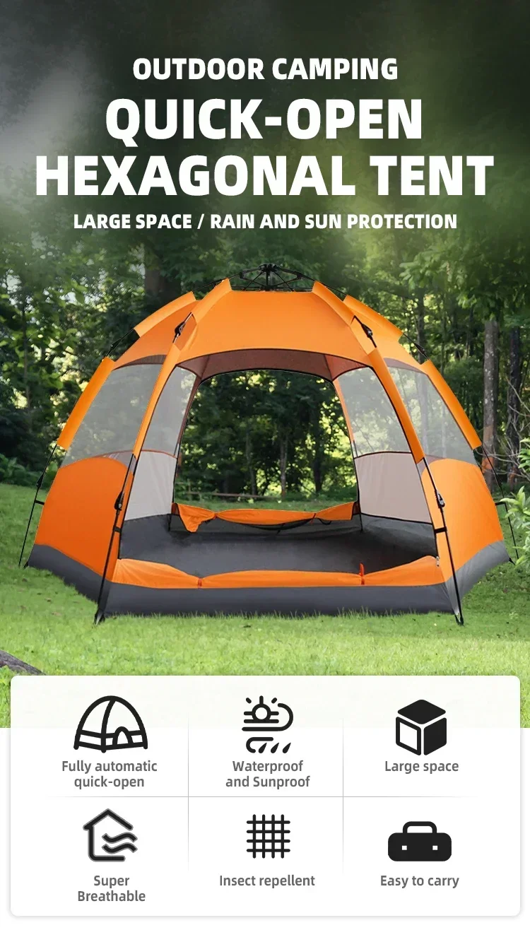 Large Space Portable Outdoors Beach Tent Automatic Pop Up Anti Anti Mosquito Insect Tent House Outdoor Tents For Travel Wedding