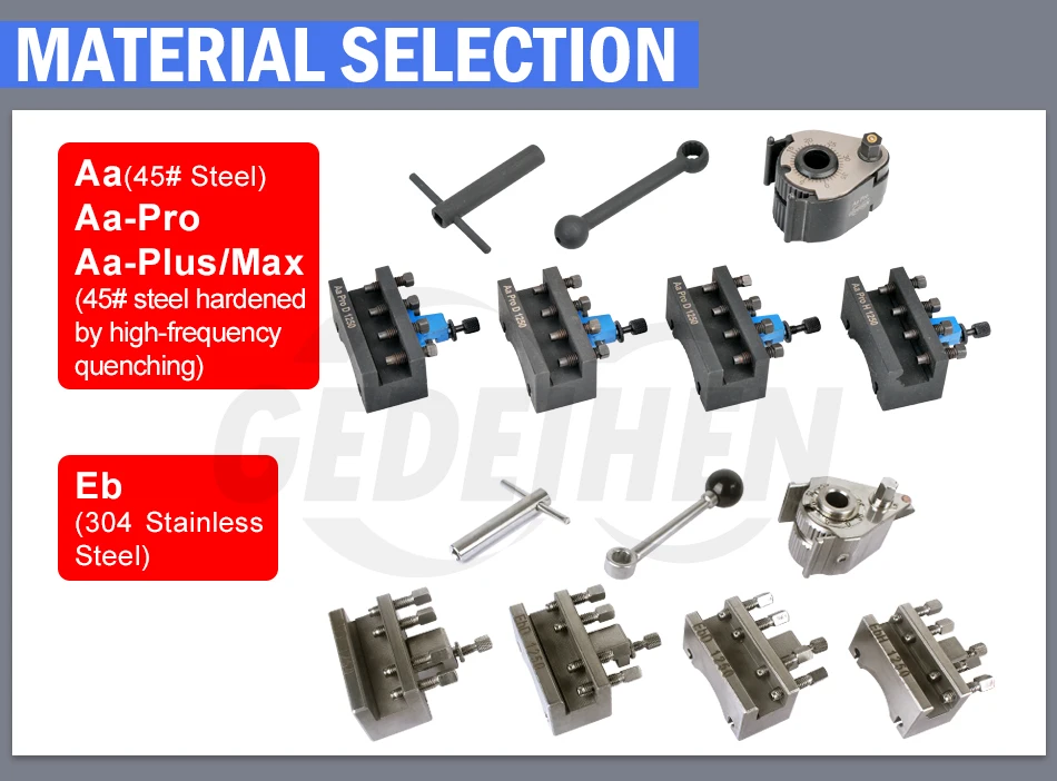 Lathe Quick Change Tool Post Set WM210V&WM180V&0618 12x12mm tool rest for Swing over bed 120-220mm