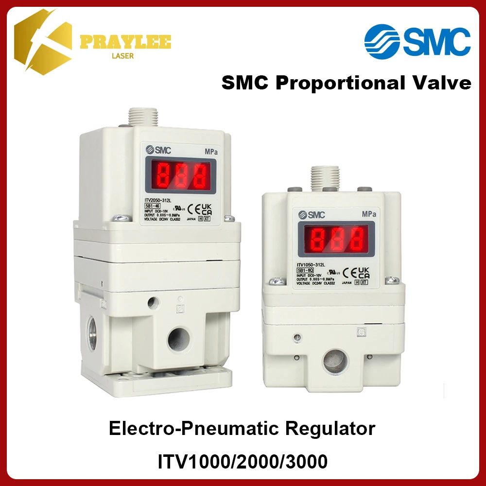 SMC Electro-Pneumatic Regulator ITV1000/2000/3000 Series SMC Proportional Valve ITV1050 ITV2030 ITV2050 ITV3050 for Laser Head
