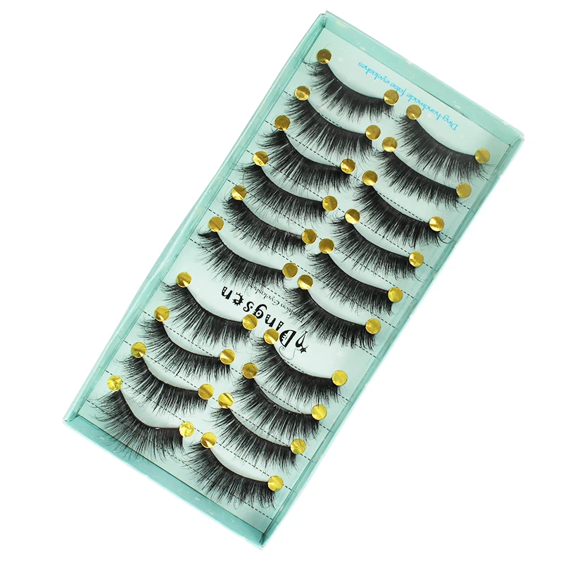 10 Paar dramatische falsche Wimpern 10–23 mm russische falsche Wimpern flauschige dichte DD Curl große Curling-Bogen-Wimpernverlängerungen – Detail 21