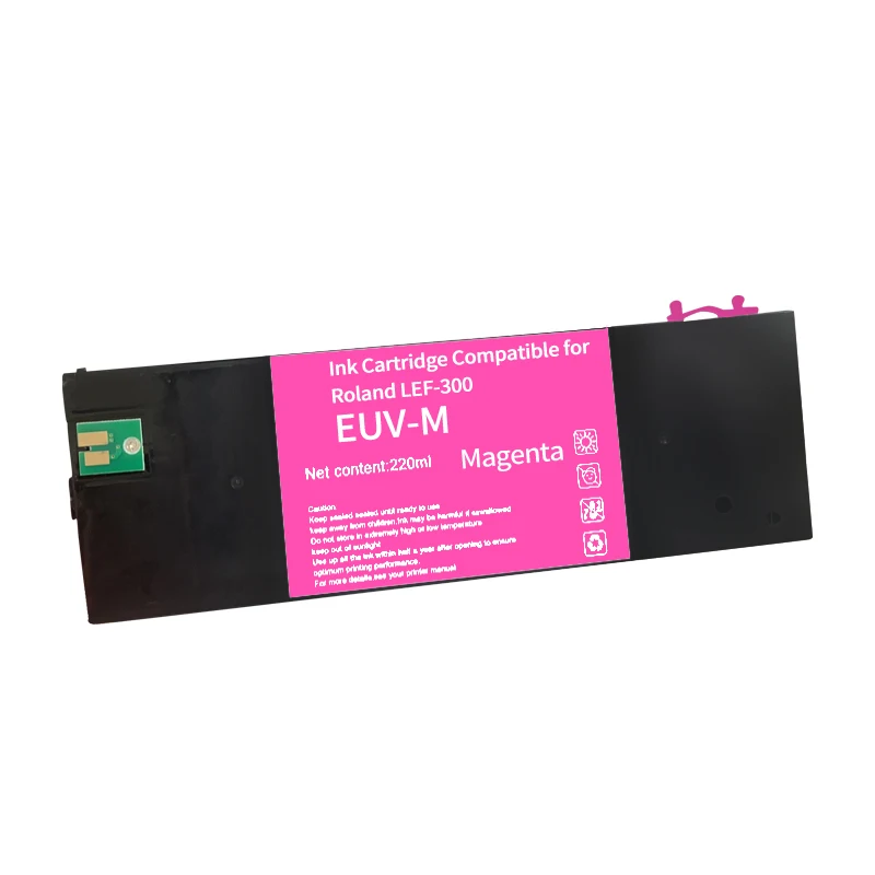 Imagem -04 - Cartucho Recarregável Vazio para Roland uv Euv Euv2 Euv3 Euv4 Euv5 Lef20 Lef10 Lef-12 Lef300 Lec-330 Lec-300 Lec540 220ml