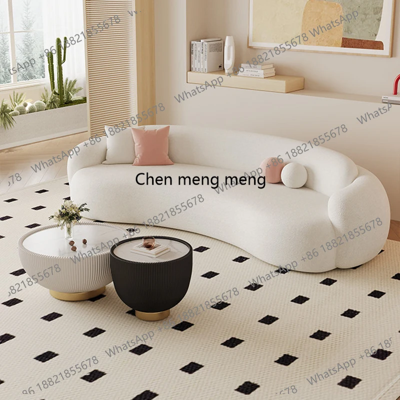 

Nordic Cream Style Beauty Salon Sofa Modern Minimalist Living Room Clothing Store Sofa Homestay Rest Area Office Furniture