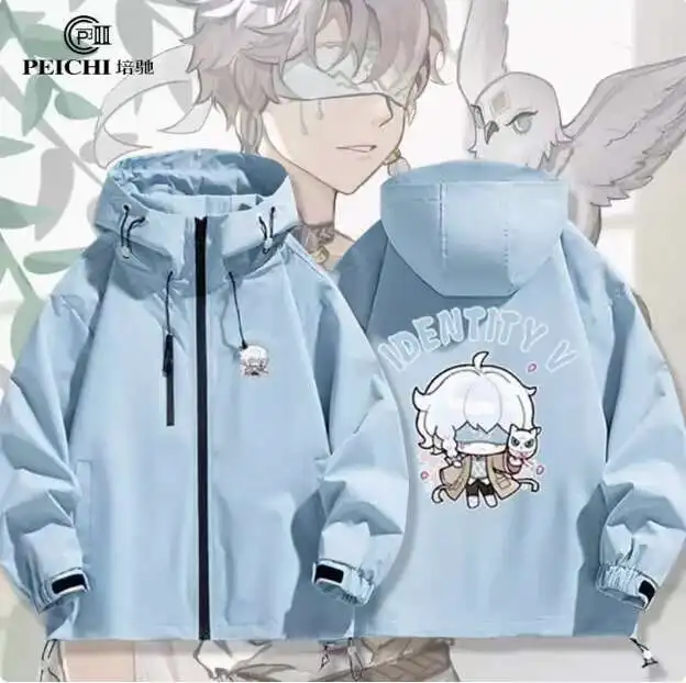 

Identity Anime Ⅴ Eli Clark Emma Woods Cheerleader Windbreaker Jacket Hoodie Cosplay Autumn Winter Men Women Coat Loose Tops