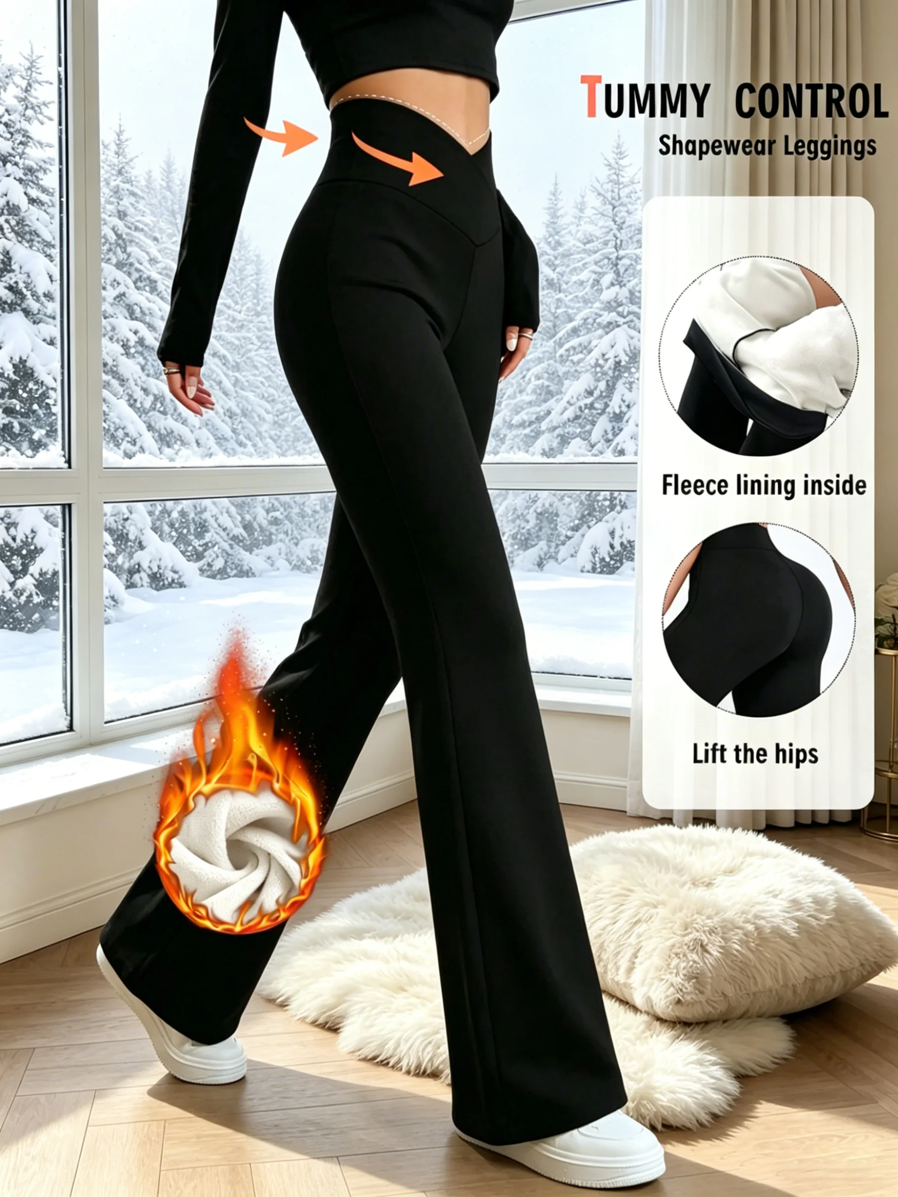 Dames winter plus velvet bell - Winter Yoga Clothing recensie en prijs