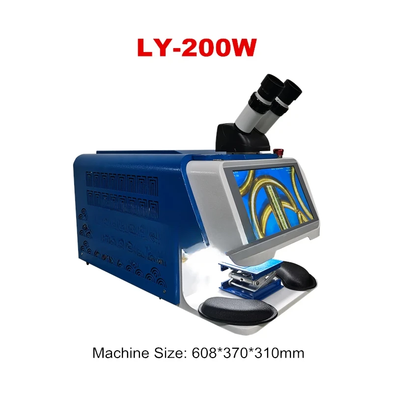 Touch Screen Machine For Jewelry 200W 100W Ring Pendant Micro Laser Soldering Welder With CCD Microscope 220V 110V