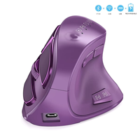 Jomaa Ergonomic Bluetooth Mouse Wireless Vertical Mouse Rechargeable Optical Mice for Multi-Purpose Compatible Apple Computers