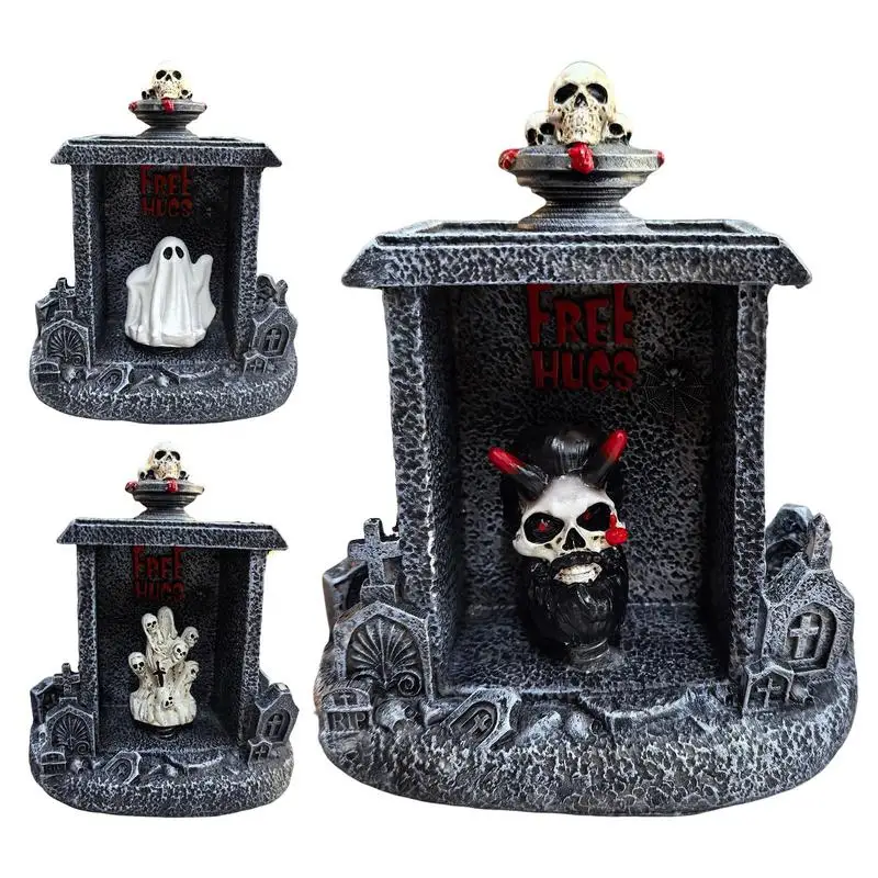 new Tombstone Halloween Decor Halloween Animatronics Zombie Tombstone Animated Skeleton Decorations For Indoor Party supply