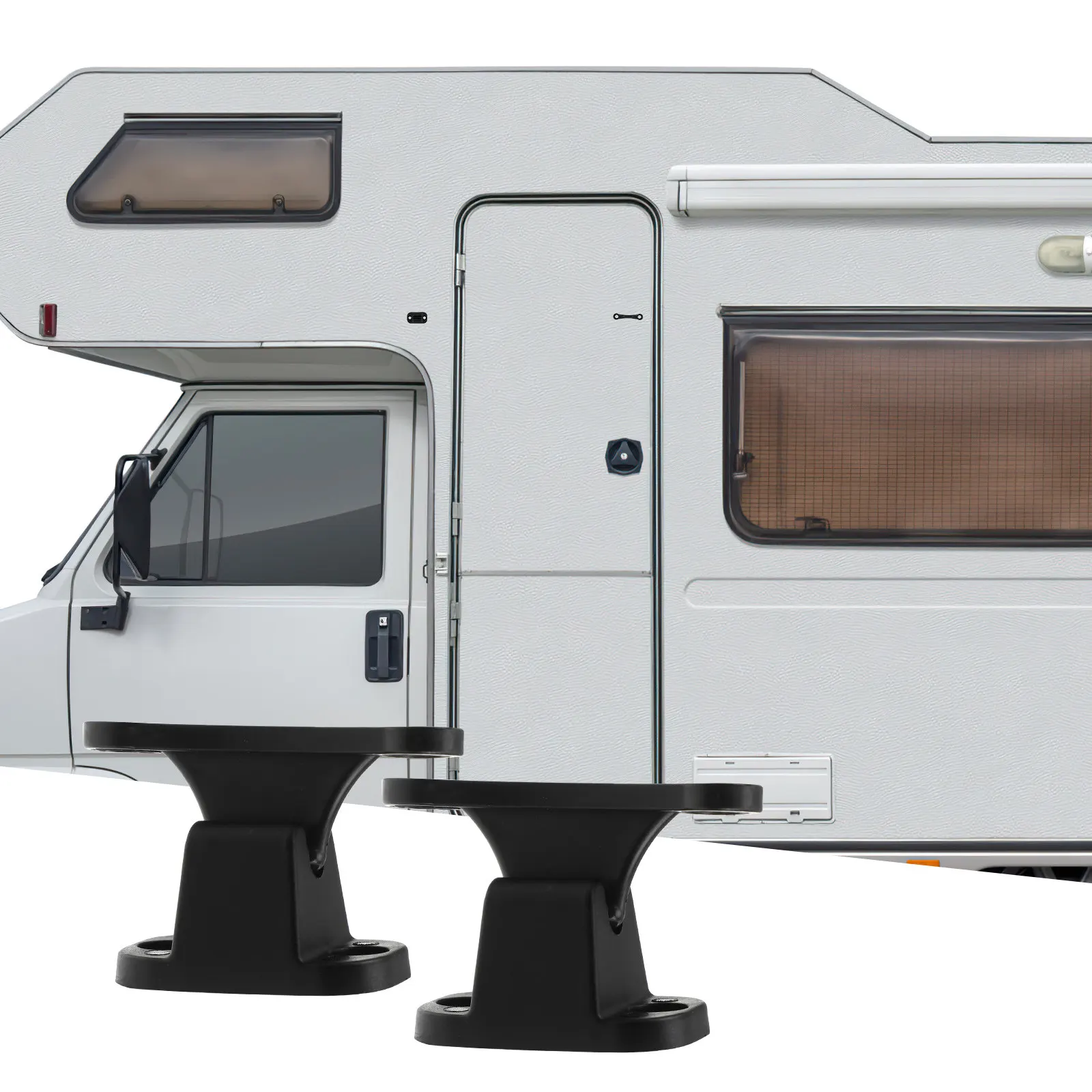 

2 шт. Нейлоновые фиксаторы для дверей, стабильные держатели-защелки для кемперов, фиксаторы багажного отделения для автофургонов, внешние стопоры для дверей прицепов