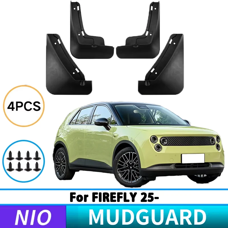 For NIO Firefly 2025 Fender Splash Protector Front and Rear Tire Fender Auto Parts