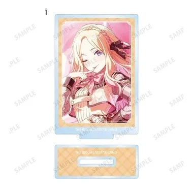 HOT 15cm Anime Gakuen IDOLM@STER Bookshelf Decoration High Definition Images Bookshelf Decoration Acrylic Stand Model Keychain