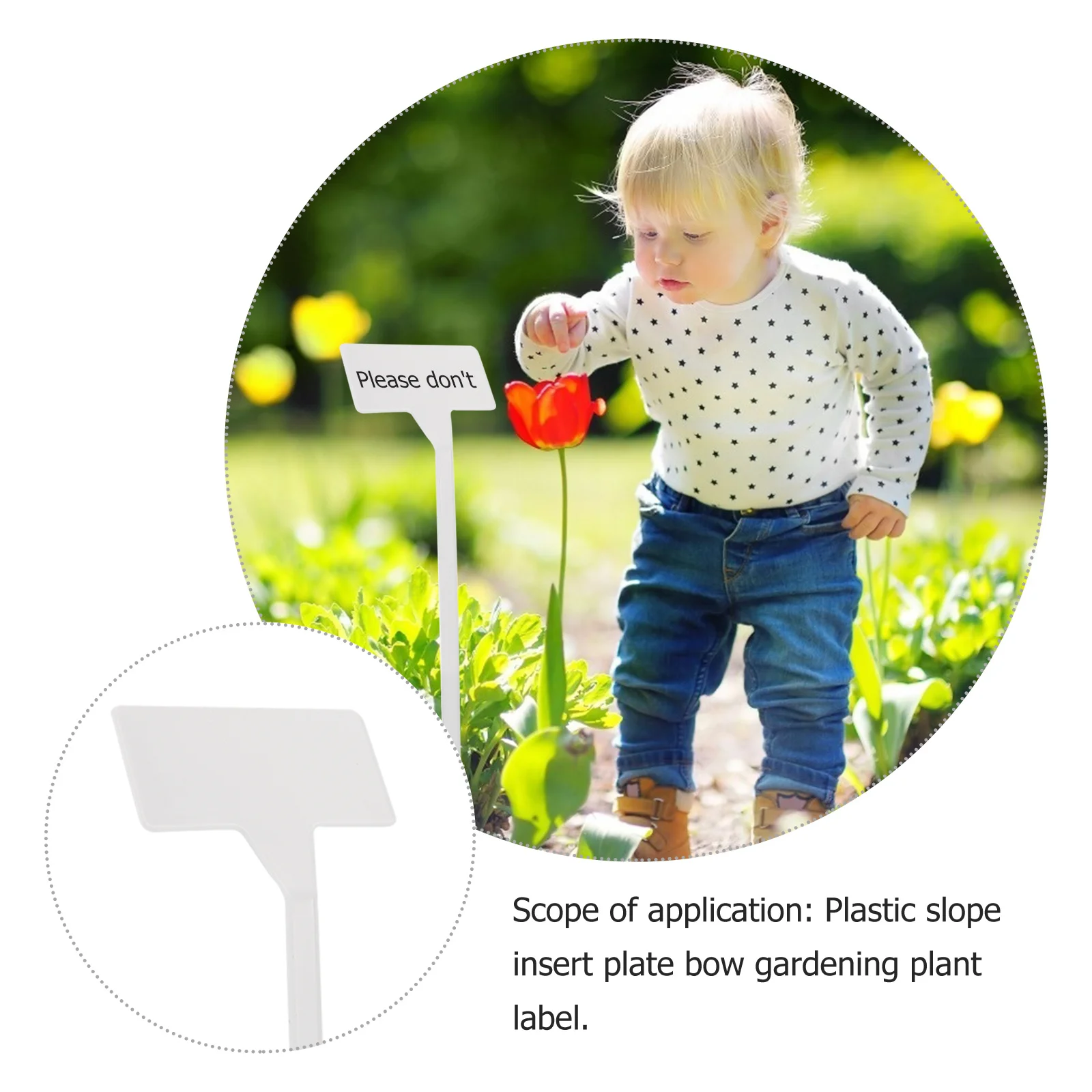 

20pcs Waterproof Garden Plant Labels Durable Plastic T-Type Tag For Nursery Flower Marker Vegetable Garden Organizer Bevel