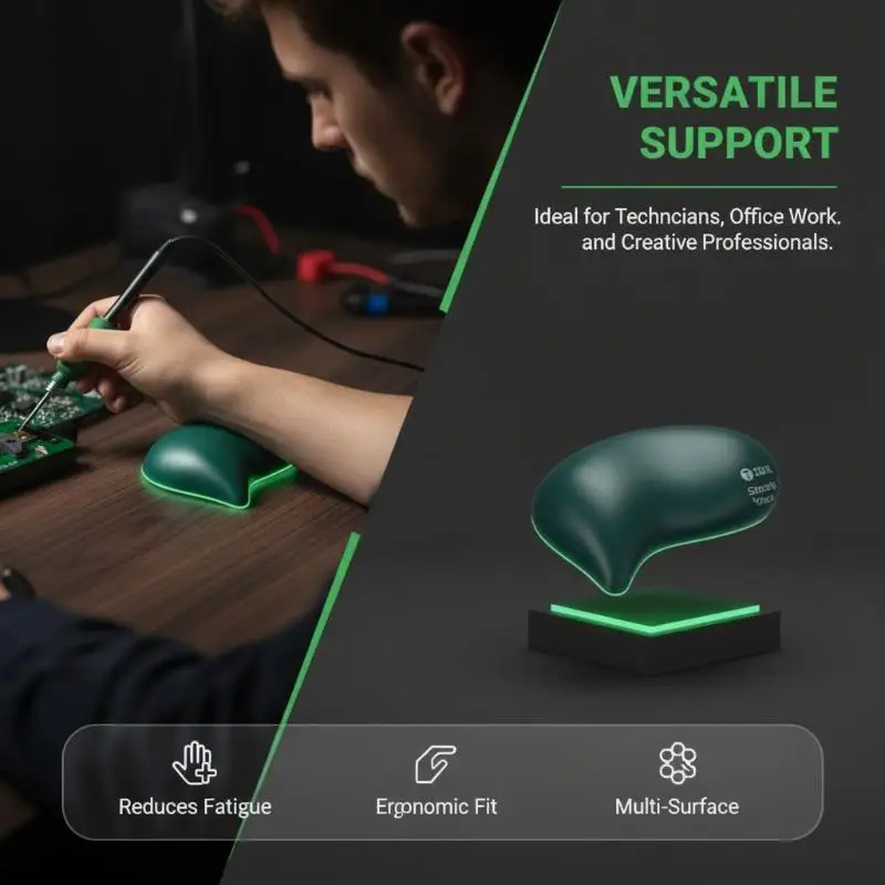 2Pcs 2UUL Anti-Fatigue Wrist Rest Eco-friendly Material Steady Dock for Electronics Repair Work Hand Protection
