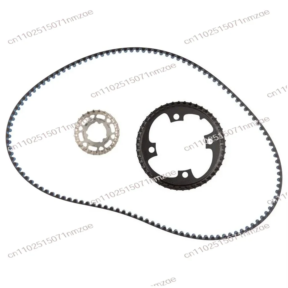 Bike Touring Bicycle Belt Drive Crankset Flywheel Gear Components