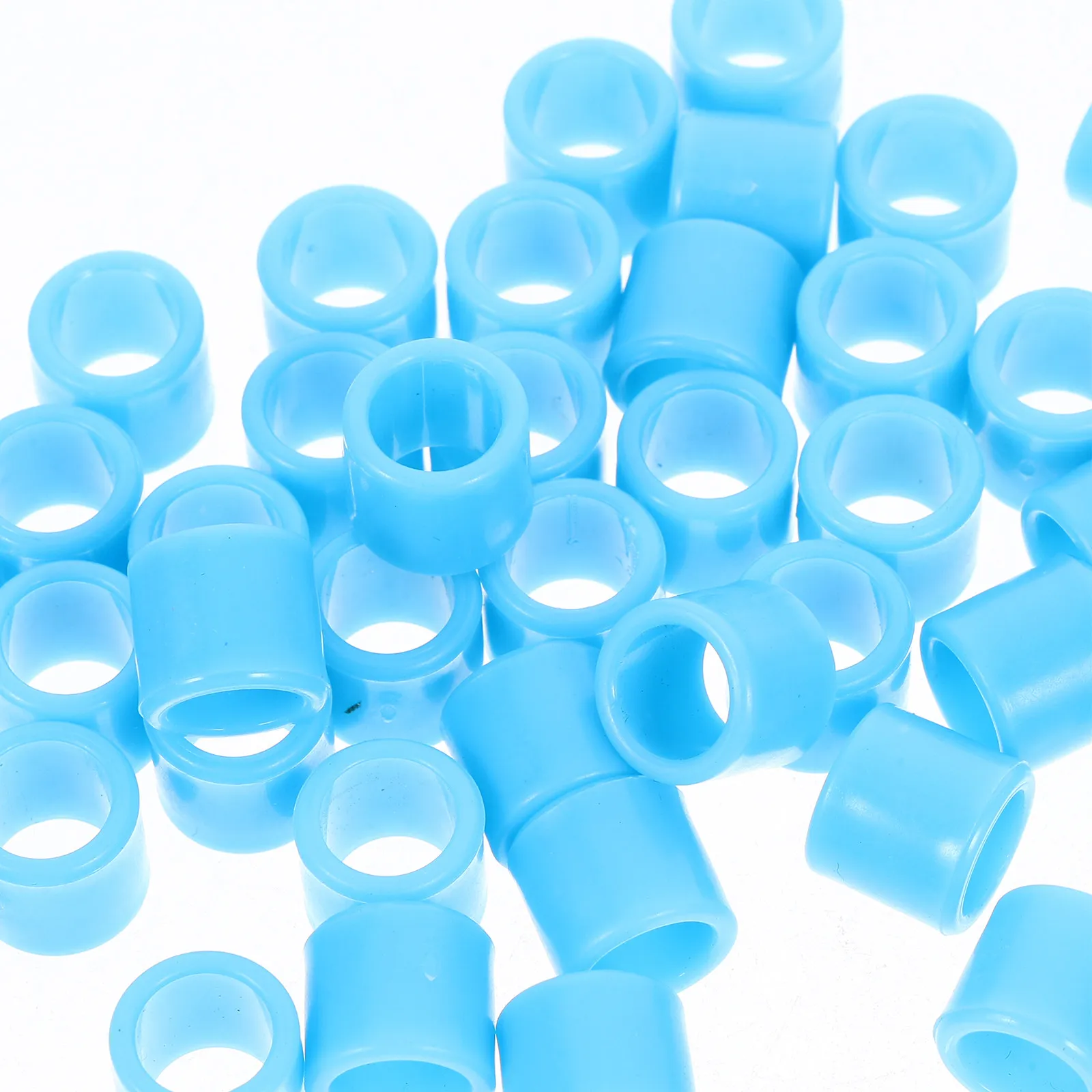 50Pcs 8Mm Lightweight Secure Fit Blank Pigeon Leg Rings Vibrant Fade Resistant Bird Leg Bands for Racing Pigeons Quail Doves