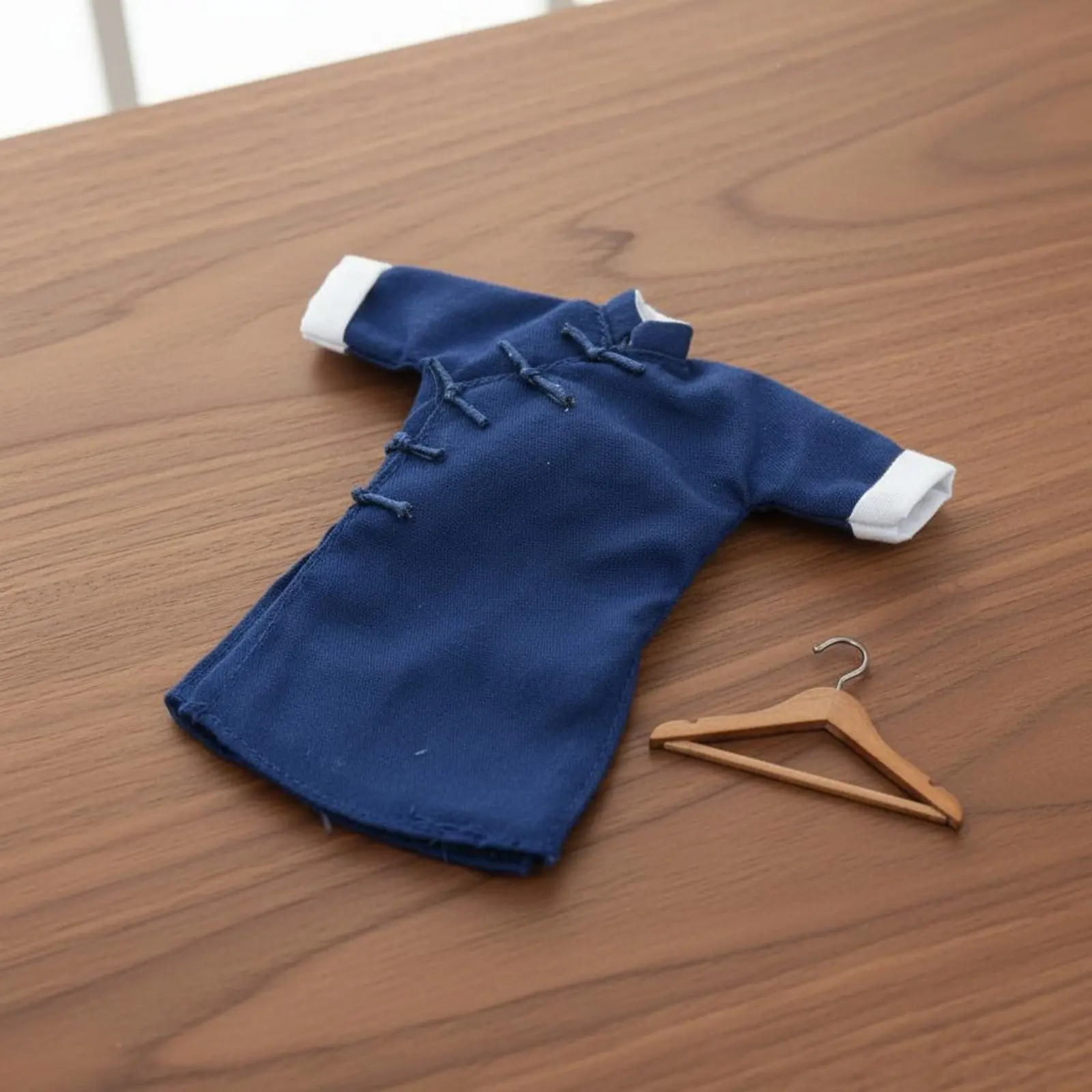 OB11 Long Gown Retro Design 1/12 Scale Doll Changpao Miniature Traditional Jacket Costume