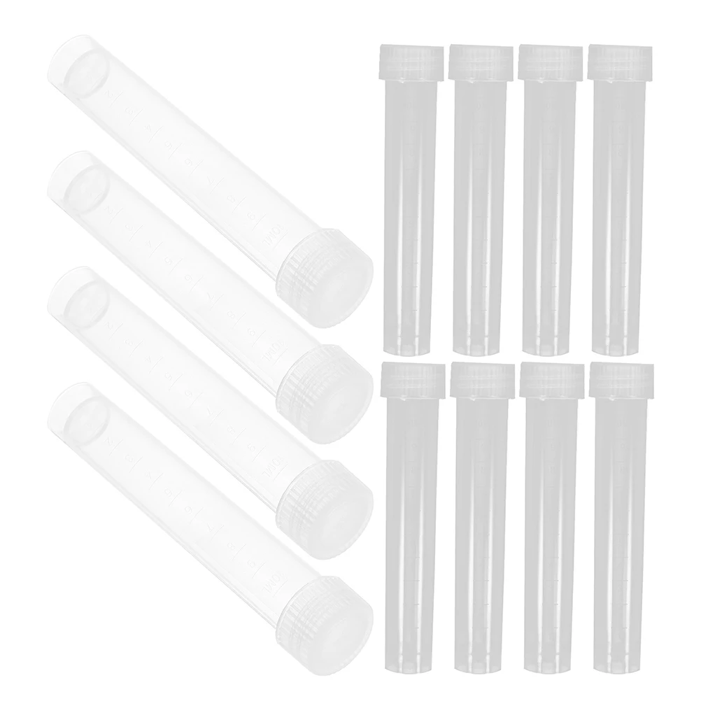 

20 Pcs Cryovial Plastic Clear Vials Sample Collection Tubes with Caps Container Small