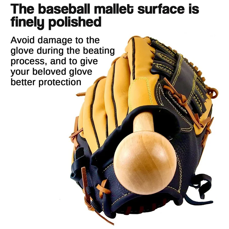 

A09F-Baseball Glove Hammer Baseball Softball Glove Mallet One-Piece Mallet, Baseball Glove Shaping Hammer