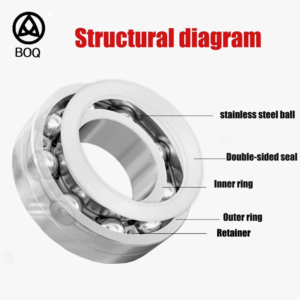 2PCS 440C Stainless Steel Bearing S6000 S6001 S6002 S6003 S6004 S6005 S6006 ZZ 2RS 304C Deep Groove Ball Bearing  Ball Bearings