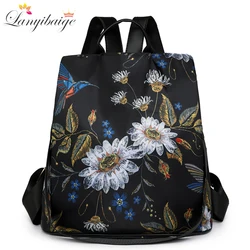 Fashion Backpack Women Oxford Cloth Shoulder Bags School Bag For Teenage Girls Light Ladies Travel Backpack Mochila Feminina Sac