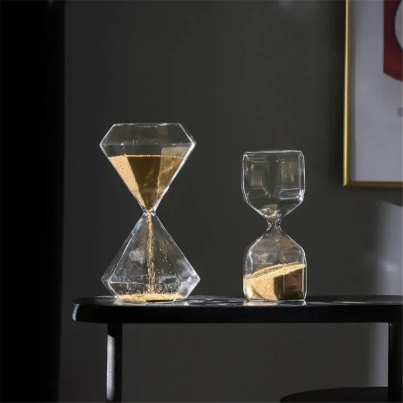 Nordic Simple Sand Hourglass Timers Bedroom Study Office Hotel Living Room Modern Decoration Glass Hourglass Accessories