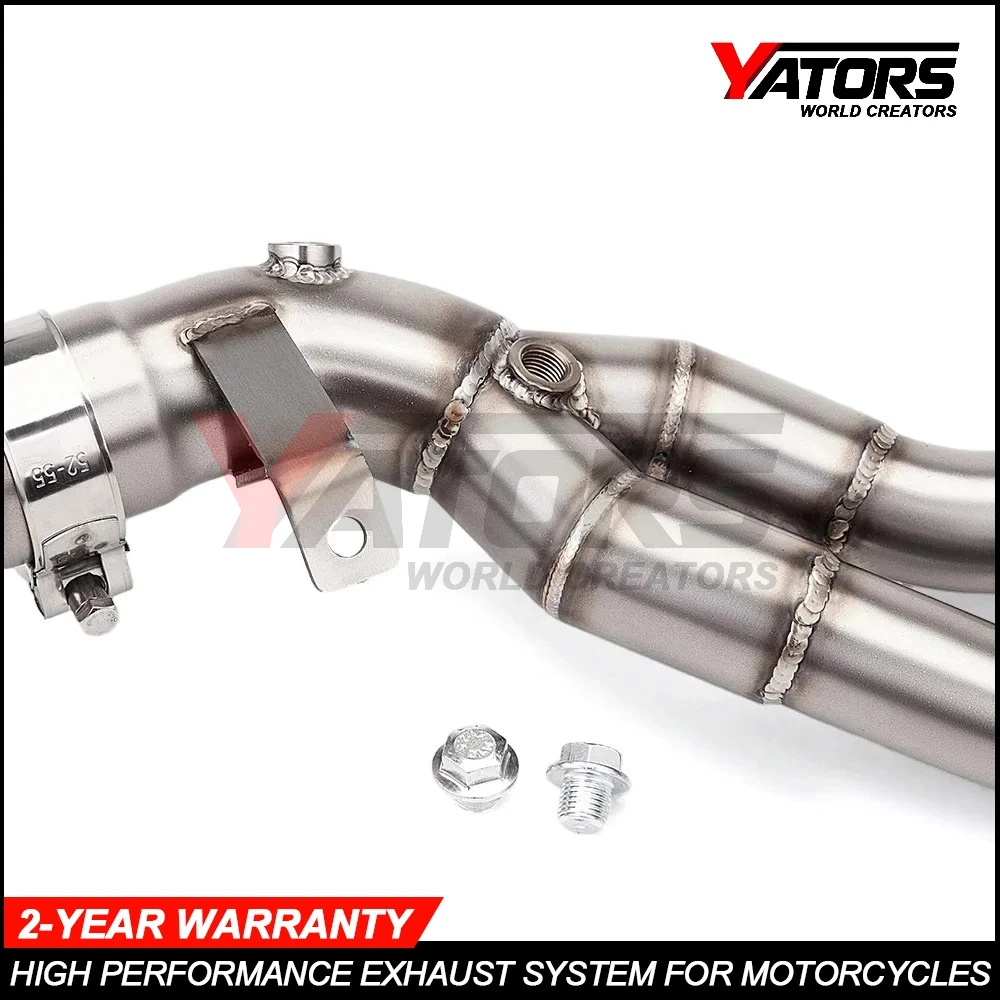 Motorcycle For CBR650R CBR650F CBR650 CB650F 2014-2025 Exhaust Tube Front Link Pipe Escape Full System With Two oxygen sensors - view 6
