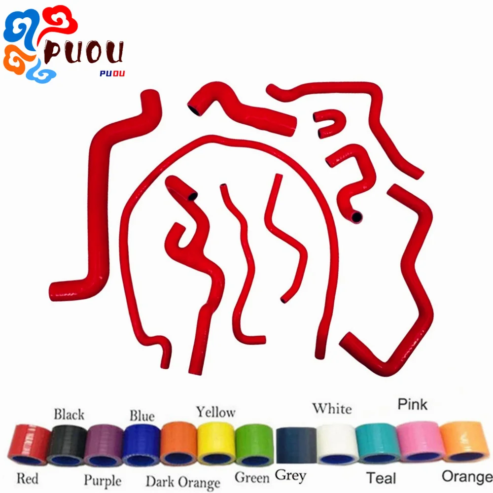 Kit Selang Silikon Radiator Pendingin untuk SAAB 95 9-5 2.0T 2.3T B205 B235 2002-2009