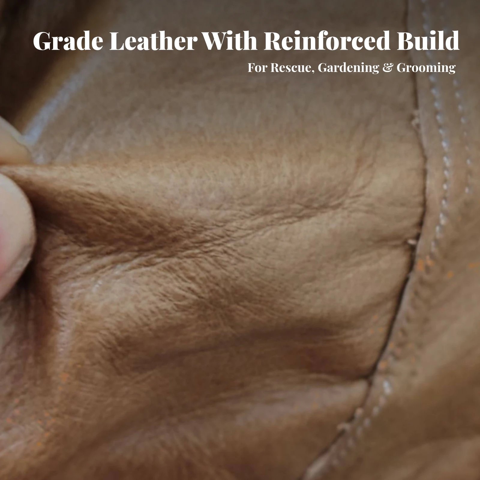 Full-Finger Cowhide Leather Gauntlet Gloves Extended Cuff 60 Cm Long Guarding Gloves One-Size Heavy Duty for Gardeners