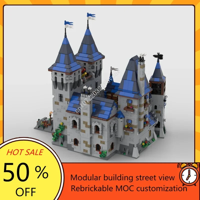 4421 Stuks Op Maat Gemaakte Moc Middeleeuws Kasteel Zwarte Valk Adelaar Nest Kasteel Model Bouwstenen Diy Assemblage Speelgoed Kerstmis Cadeau