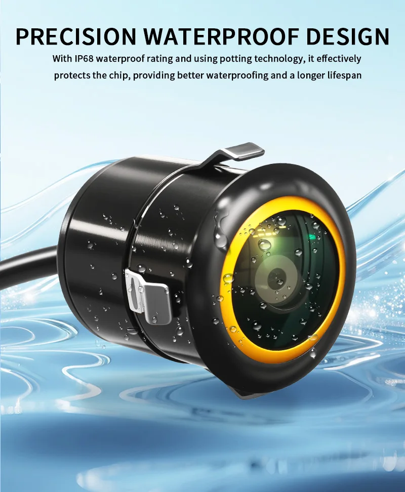 AHD 1080P Auto-Rückfahrkamera 170° ° Weitwinkel-Nachtsicht Wasserdichte 18,5mm Mini-Rückfahrkamera für Fahrzeug-Einparkhilfe – Detail 9