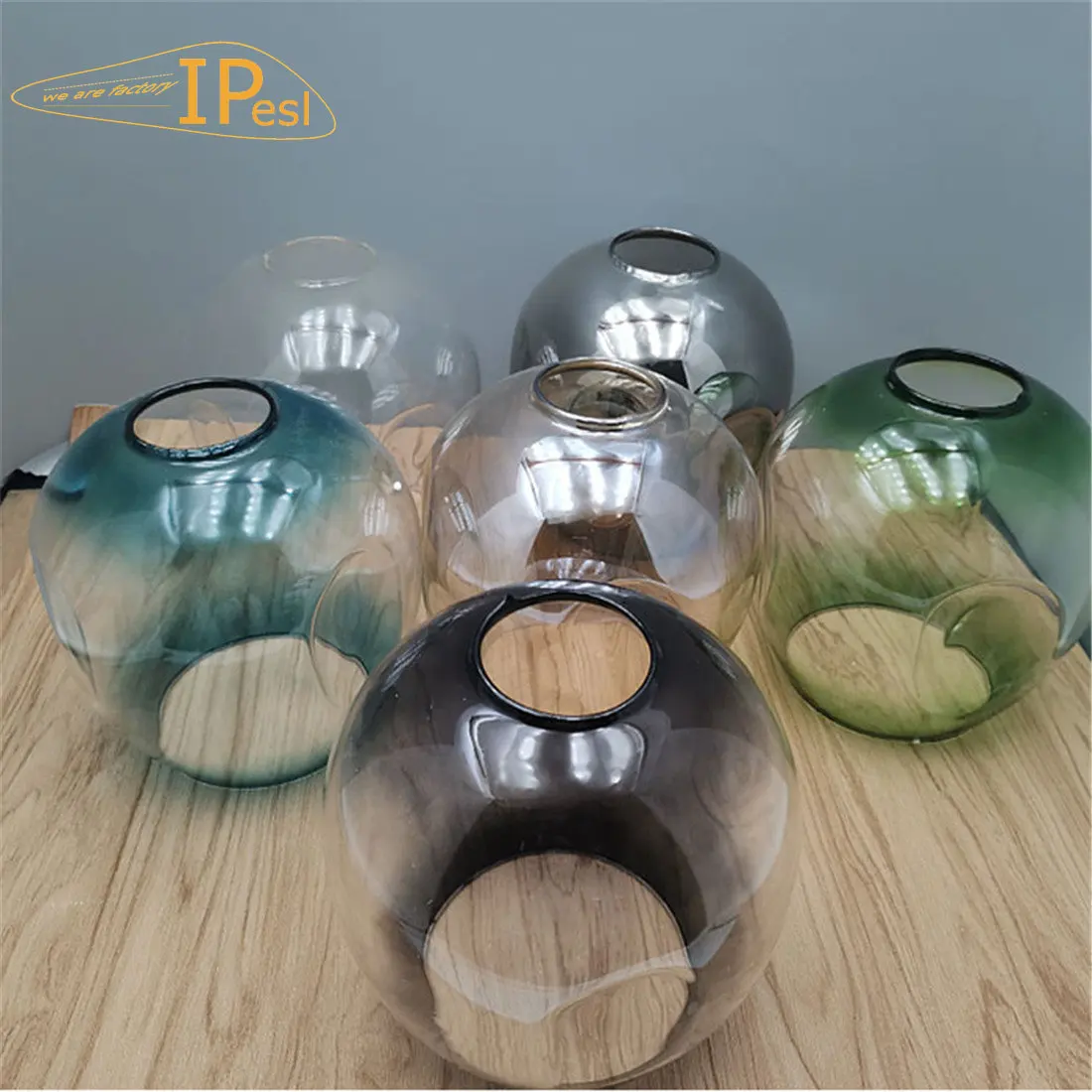 Magic Bean pendant Lights Glass Cover D12cm D15cm D18cm Concave Glass Shade Replacement  4.5cm opening fitter lamp shade E27