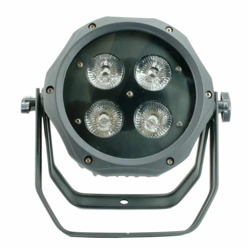 4Pcs/Lot RGBWAUV 6IN1 LED Waterproof Par Light DMX512 Disco Lights Professional Wash Strobe Stage DJ Equipment Wedding Lights