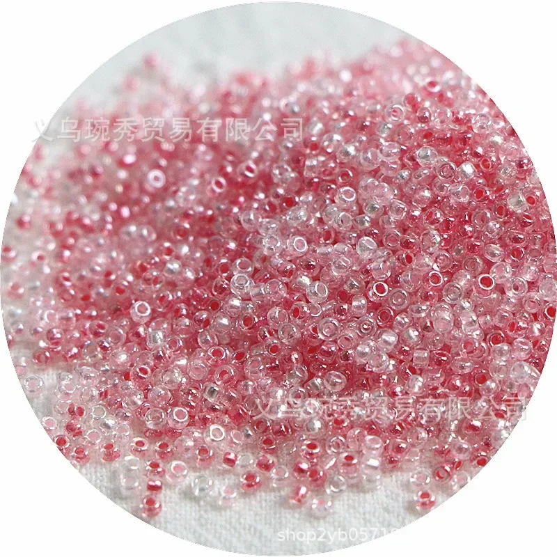 1.5mm Czech Bossiosa Unicorn Dyed Core Glass Beads Transparent Crystal Seed Beads Suitable for DIY Jewelry Bracelets Necklaces