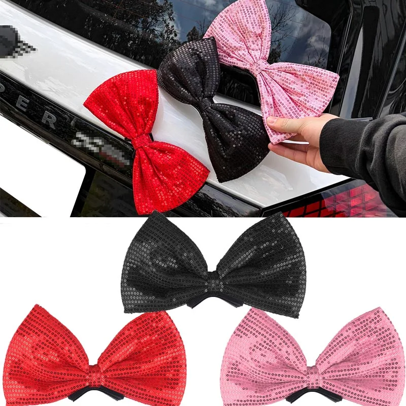 

Glitter Bow Car Decoration For MINI F55 F56 R57 F60 Golf Fit Female Car Fan Gift