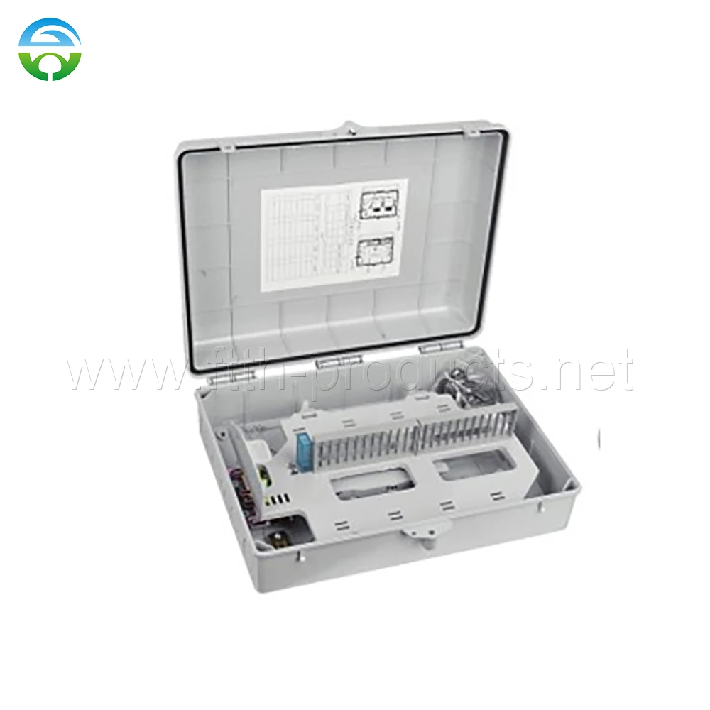 

FTTH Terminal Box with PLC Splitter, HY-20-T48A, 48 Core, SC Simplex, 1X32, 10Pcs