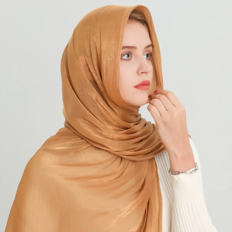 

180x70cm 2025 Spring Summer Lightweight Scarves: Plain Shawl, & Warmth, Elegant Veil