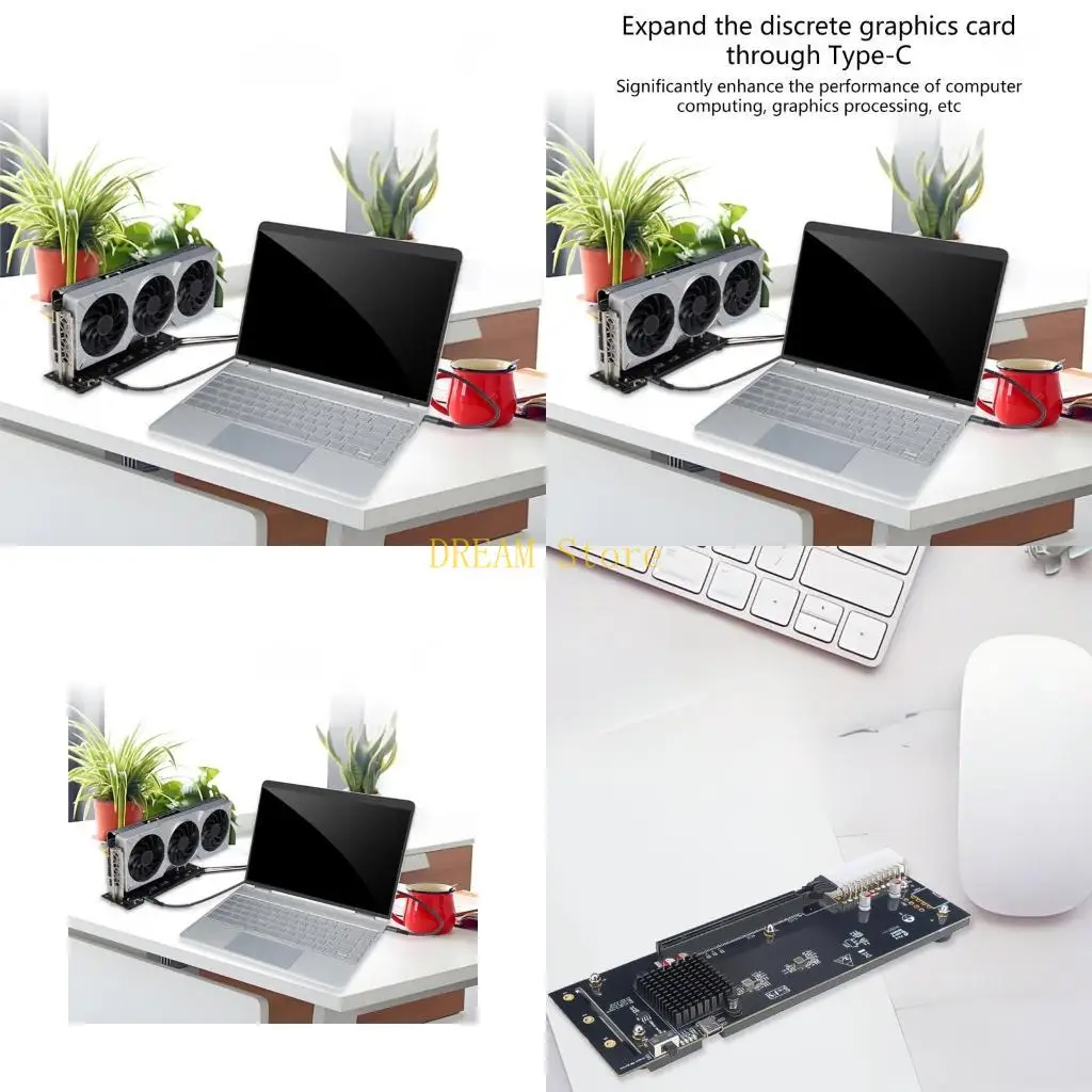 

40Gbps Efficient USB4.0 Type C External GPU Dock Station Supports RTX3060 and GTX1060 Fast Installation with Bracket best sale