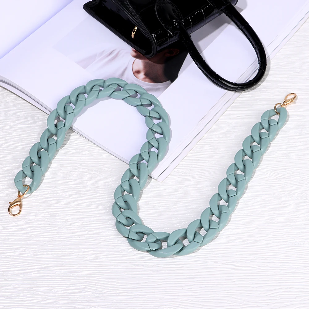 Women Girls Acrylic Resin Replaceable Purse Chain Shoulder Bag Accessories Bag Chain Handbag Bag Straps