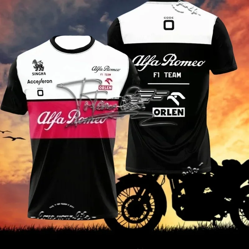 

motorcycle Casual wear Racing wear Fashion 3D printed short sleeve T-shirt High quality breathable quick drying top