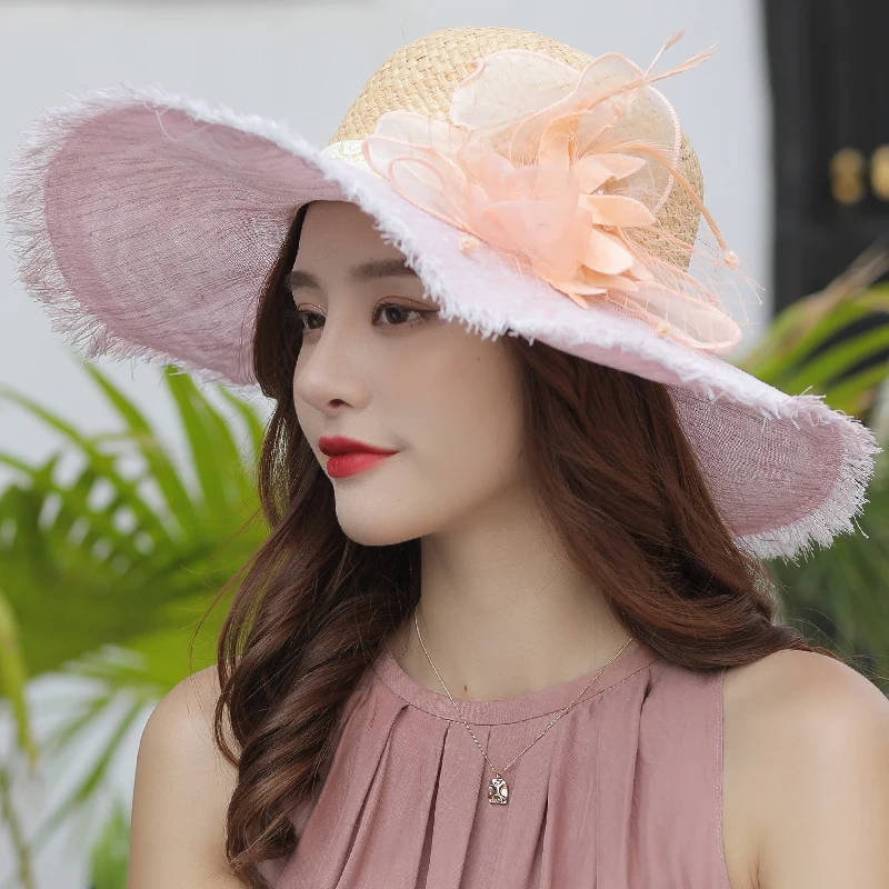 Sombrero protector solar para mujer para cubrir la cara, sombrero de paja versátil japonés, sombrilla de verano para mujer para viajar, sombrero para el sol f, 2023