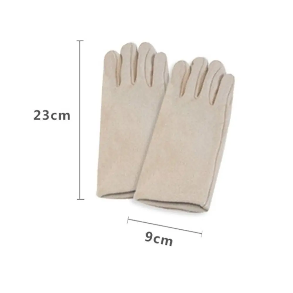 Women's Fashion Touchscreen Nail Polish Gloves Cold Resistant Vintage Split Finger Glove Thickened Windproof Winter Warm Gloves