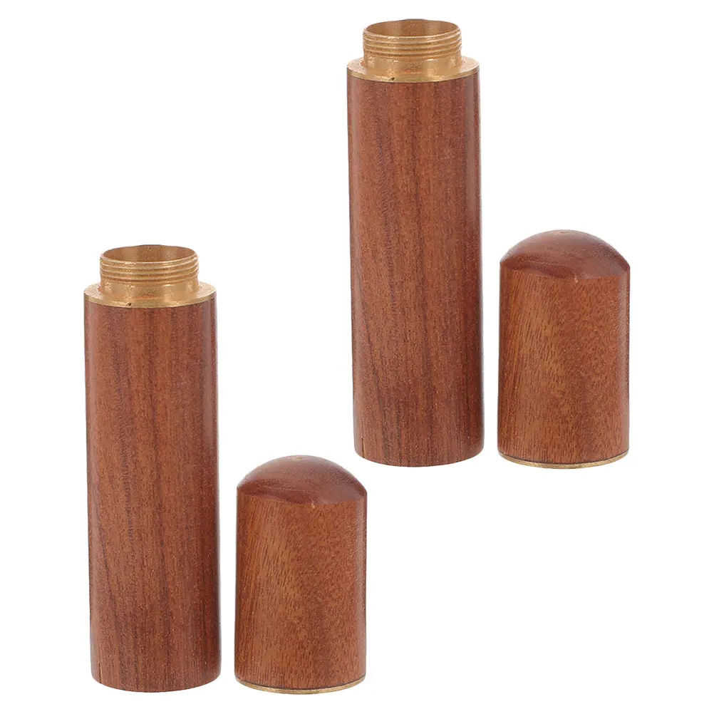 

2pcs Storage Tubes Compact Durable Outdoor Survival Container Portable Fire Starting Tool Wood Match Holder Organizer Vintage