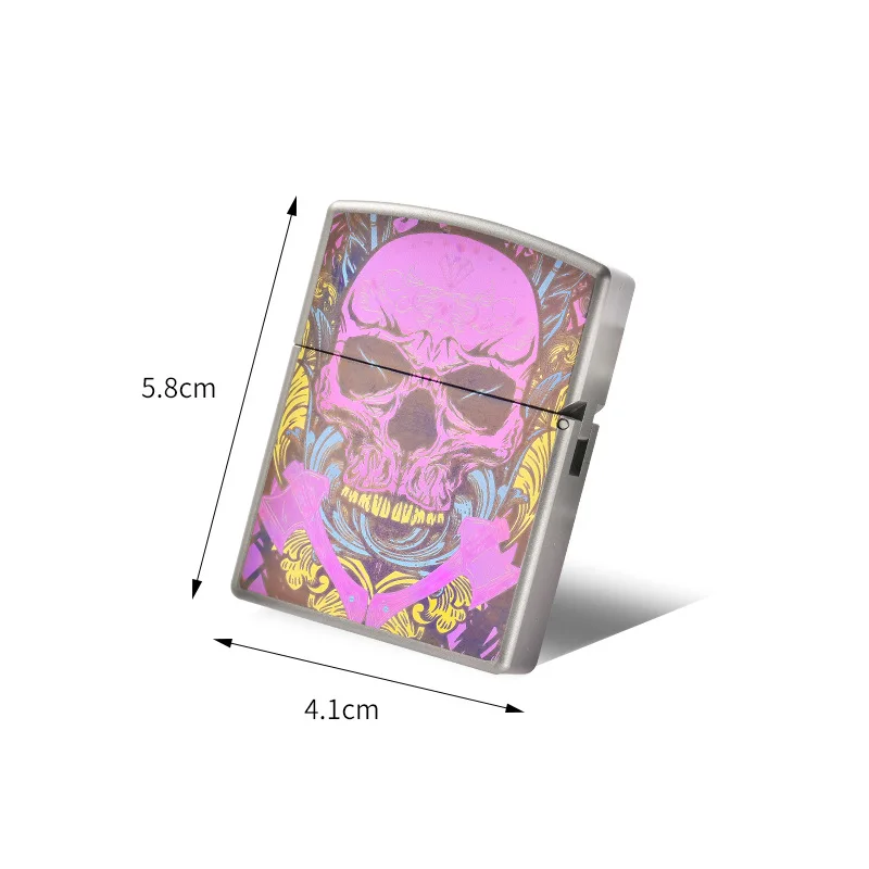 New year Gift Factory Direct Sale Titanium Alloy Kerosene Lighter,lighter with Skull Head,Titanium Armor Personal Lighter