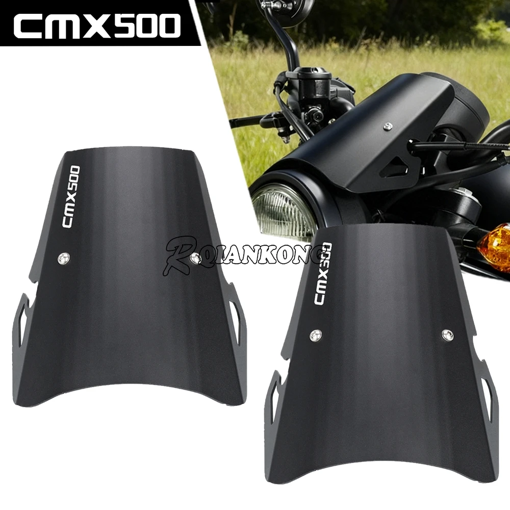 

2025 Motorcycle Accessories Front Windshield Fairing Windscreen Deflector For HONDA CMX500 CMX300 CMX 300 500 REBEL 2017 - 2026