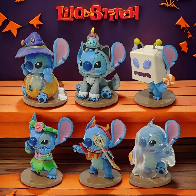 

Stitch Figure Blind Box Stich Anime Car Cake Room Decoration Model Doll Action Figure Kids Toy Girl Birthday Gift