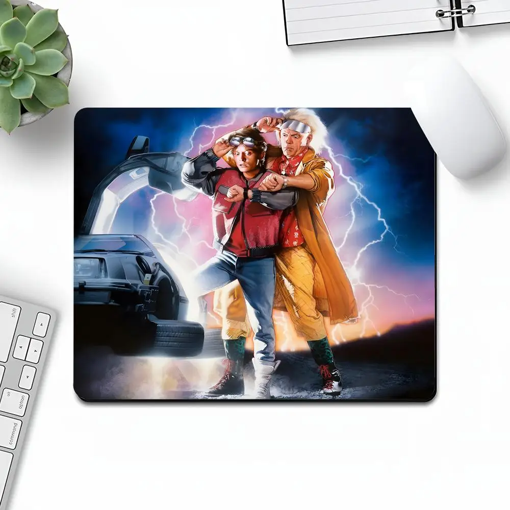 BACK TO FUTURE Mouse Pad Art Gaming Gamer cute Small Rubber Locking Edge Large Computer MousePad Laptop Desk Pad