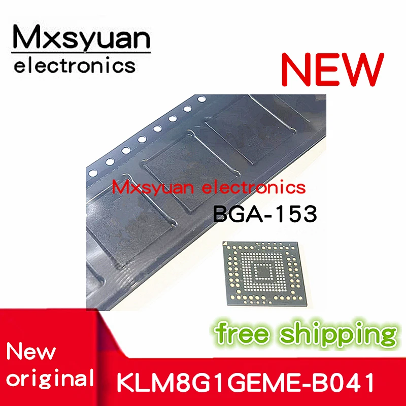 1pcs~10pcs/LOT KLM8G1GEME-B041 KLM8G1GEME B041BGA153 EMMC 8g new memory chip